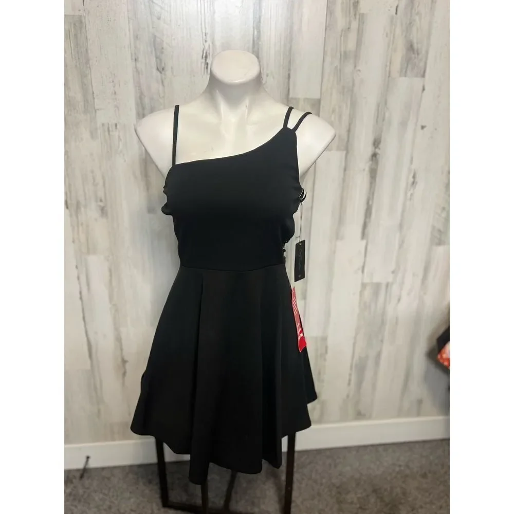 Windsor black flare dress